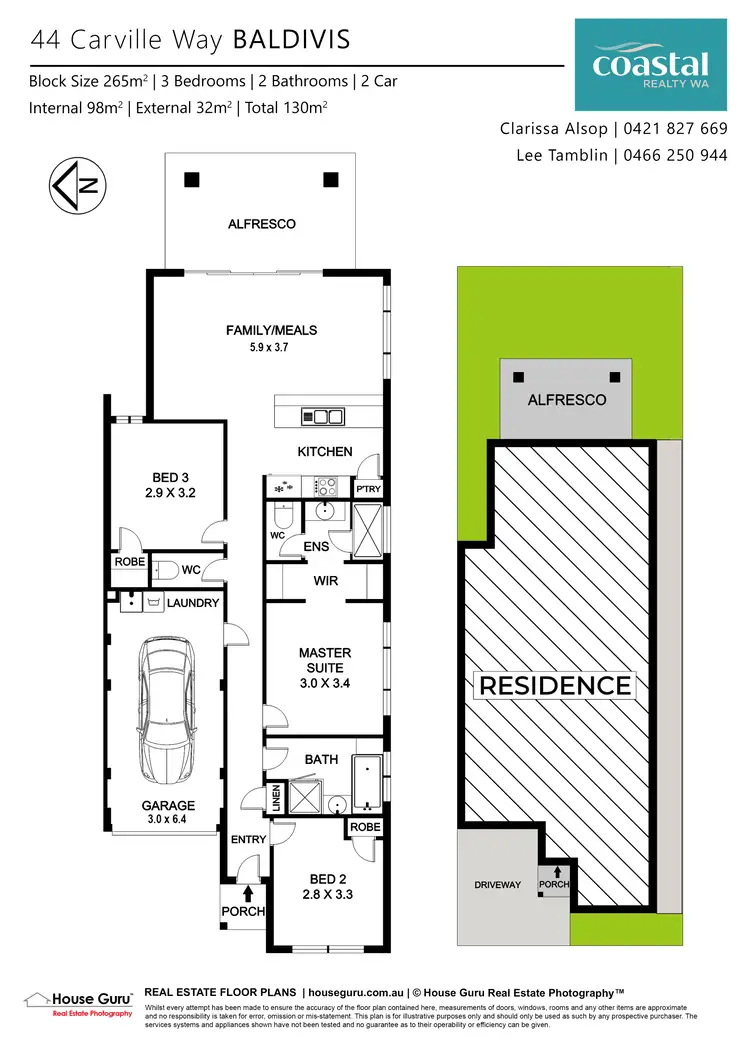 Floorplan of Homely house listing, 44 Carville Way, Baldivis WA 6171