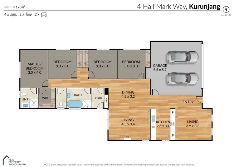 Floorplan of Homely house listing, 4 Hall Mark Place, Kurunjang VIC 3337