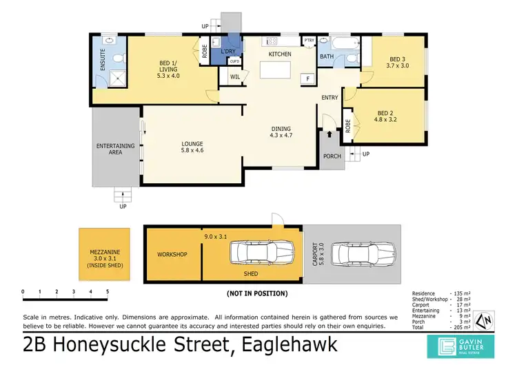 Floorplan of Homely house listing, 2B Honeysuckle St, Eaglehawk VIC 3556