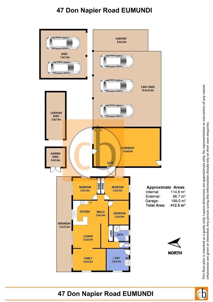 Floorplan of Homely rural property listing, 47 Don Napier Rd, Eumundi QLD 4562