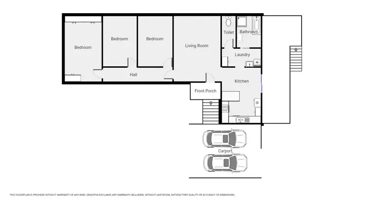 Floorplan of Homely house listing, 22 Woods St, Stawell VIC 3380