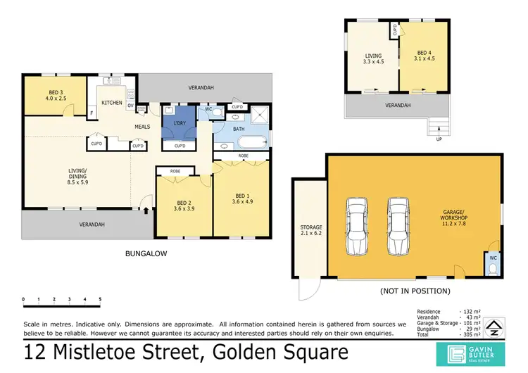 Floorplan of Homely house listing, 12 Mistletoe St, Golden Square VIC 3555