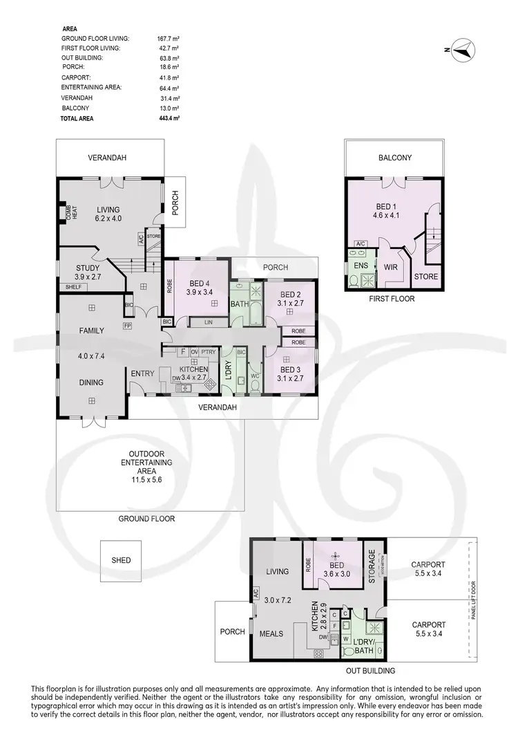 Floorplan of Homely house listing, 45 Wilpena Tce, Aldgate SA 5154