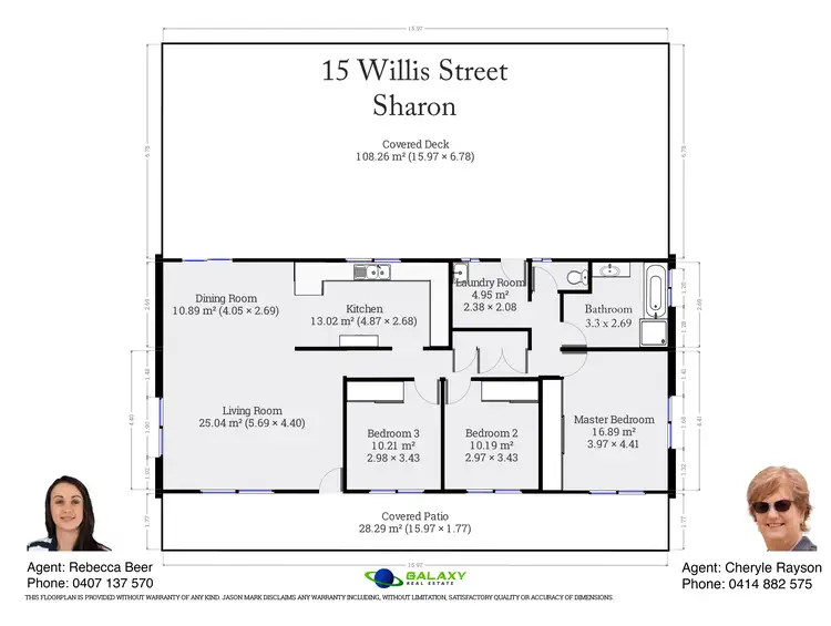 Floorplan of Homely rural property listing, 15 Willis St, Sharon QLD 4670
