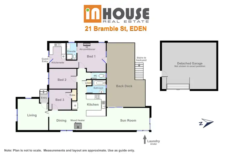 Floorplan of Homely house listing, 21 Bramble St, Eden NSW 2551