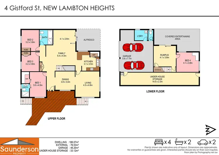 Floorplan of Homely house listing, 4 Gistford St, New Lambton Heights NSW 2305