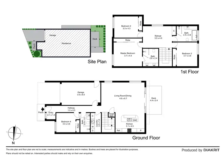 Floorplan of Homely townhouse listing, 1A Wood Street, Avondale Heights VIC 3034
