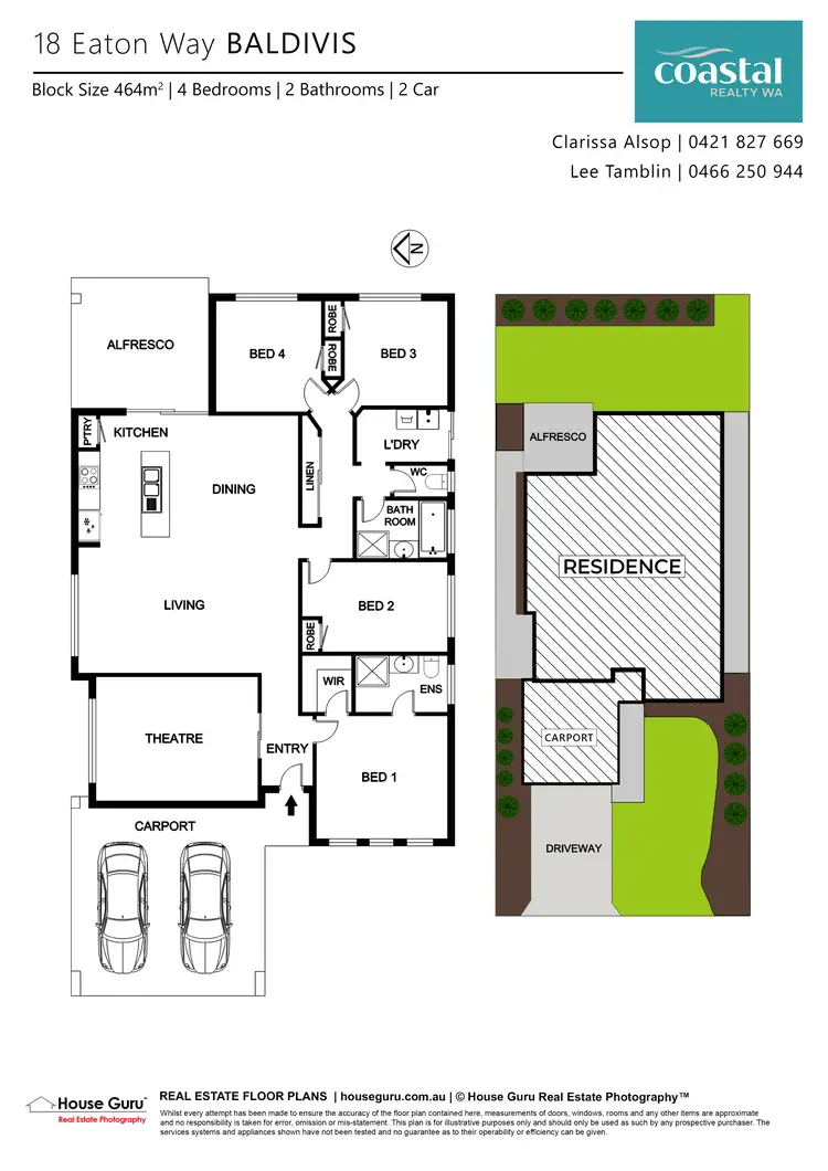 Floorplan of Homely house listing, 18 Eaton Way, Baldivis WA 6171