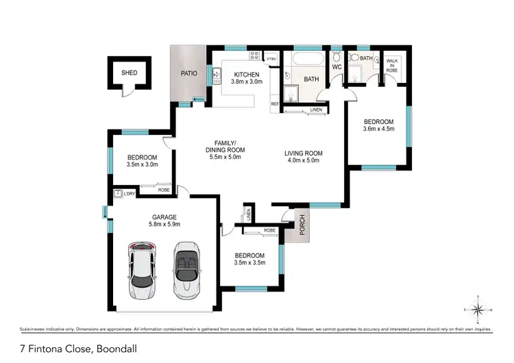 Floorplan of Homely house listing, 7 Fintona Close, Boondall QLD 4034
