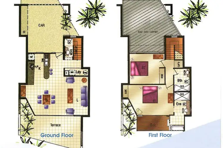 Floorplan of Homely townhouse listing, 2/13-15 Terrace Place 'The Docks', Nelly Bay QLD 4819