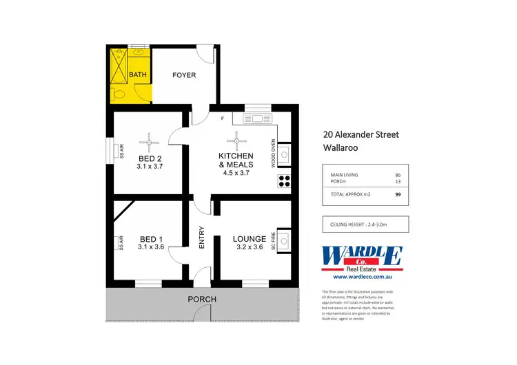 Floorplan of Homely house listing, 20 Alexander St, Wallaroo SA 5556