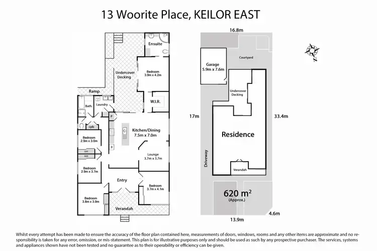Floorplan of Homely house listing, 13 Woorite Place, Keilor East VIC 3033