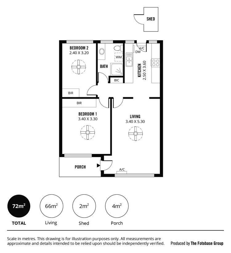 Floorplan of Homely unit listing, Unit 4/113 Godfrey Tce, Erindale SA 5066