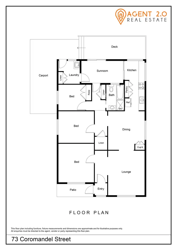 Floorplan of Homely house listing, 73 Coromandel St, Goulburn NSW 2580