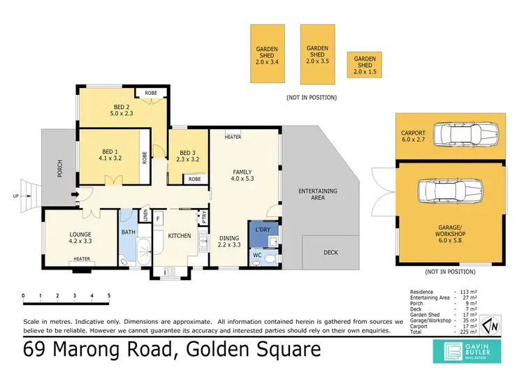Floorplan of Homely house listing, 69 Marong Rd, Golden Square VIC 3555