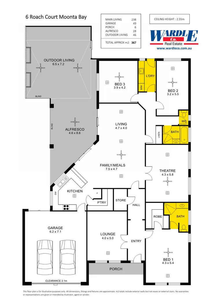 Floorplan of Homely house listing, 6-8 Roach Ct, Moonta Bay SA 5558