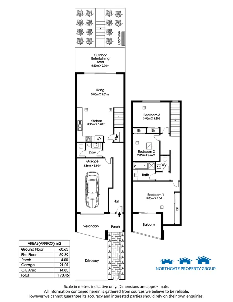 Floorplan of Homely townhouse listing, 41 Macmillan Ave, Mawson Lakes SA 5095