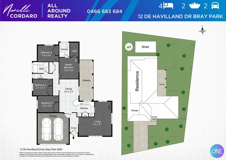 Floorplan of Homely house listing, 12 De Havilland Dr, Bray Park QLD 4500