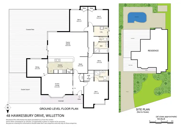 Floorplan of Homely house listing, 48 Hawkesbury Drive, Willetton WA 6155