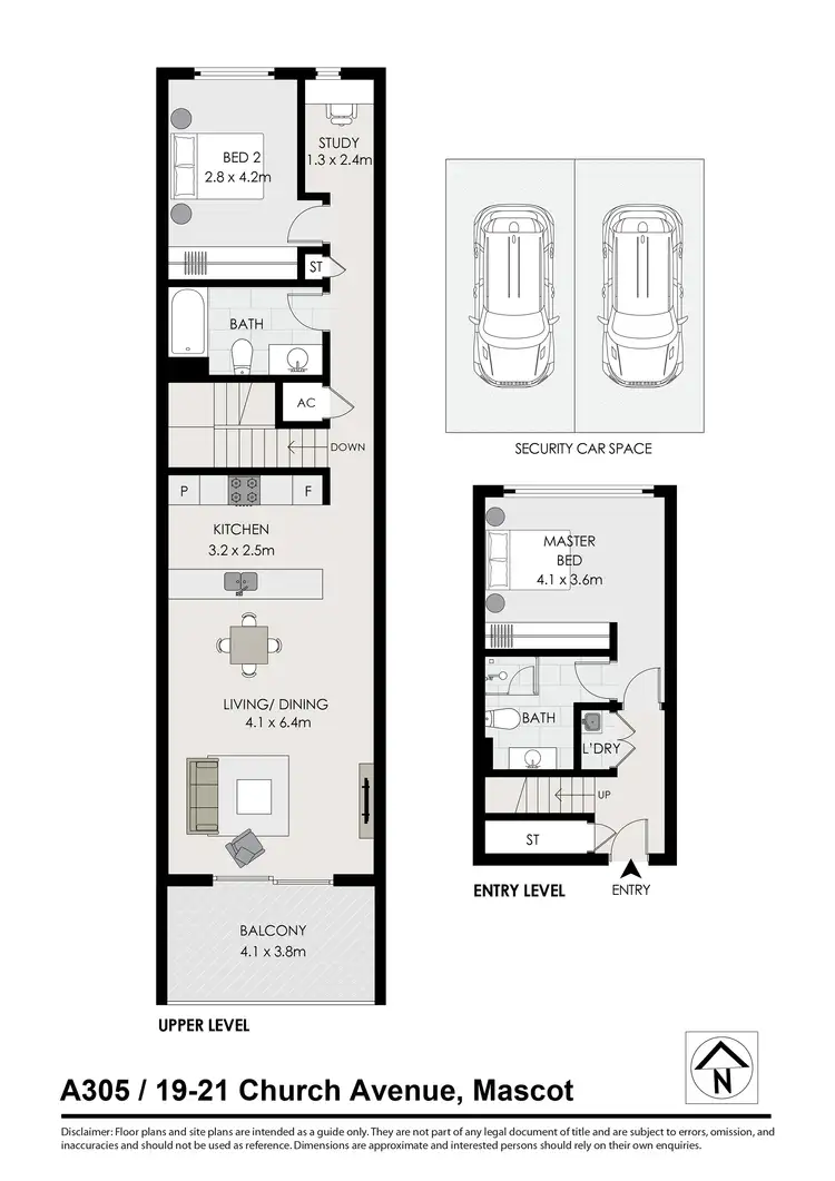 Floorplan of Homely apartment listing, A305/19-21 Church Avenue, Mascot NSW 2020