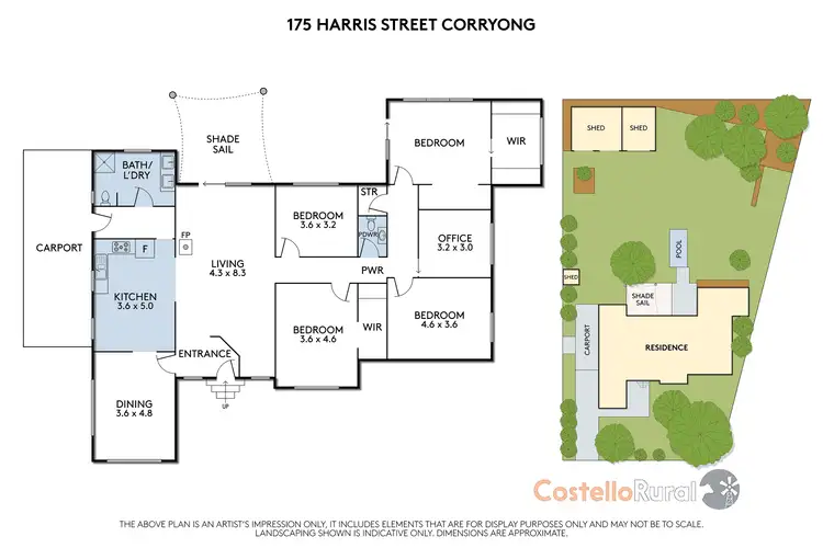 Floorplan of Homely house listing, 165 Harris St, Corryong VIC 3707