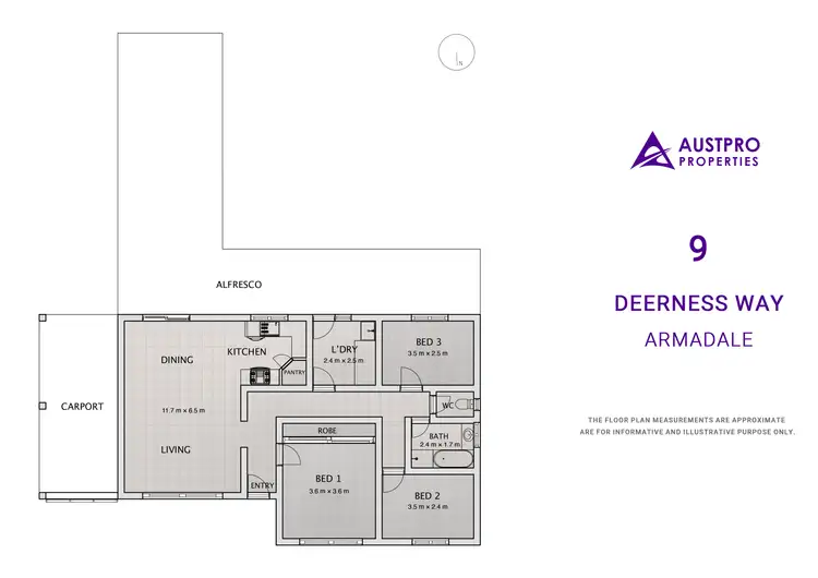 Floorplan of Homely house listing, 9 Deerness Way, Armadale WA 6112