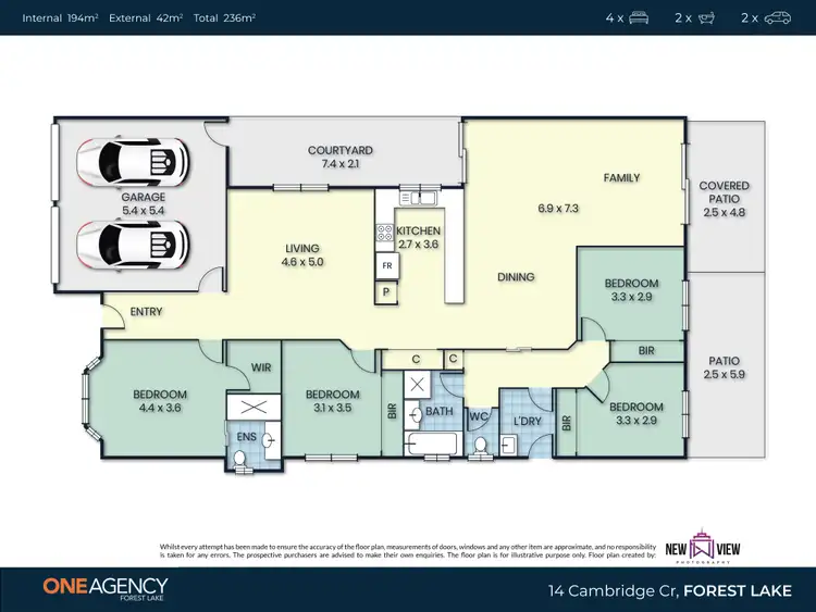 Floorplan of Homely house listing, 14 Cambridge Cres, Forest Lake QLD 4078