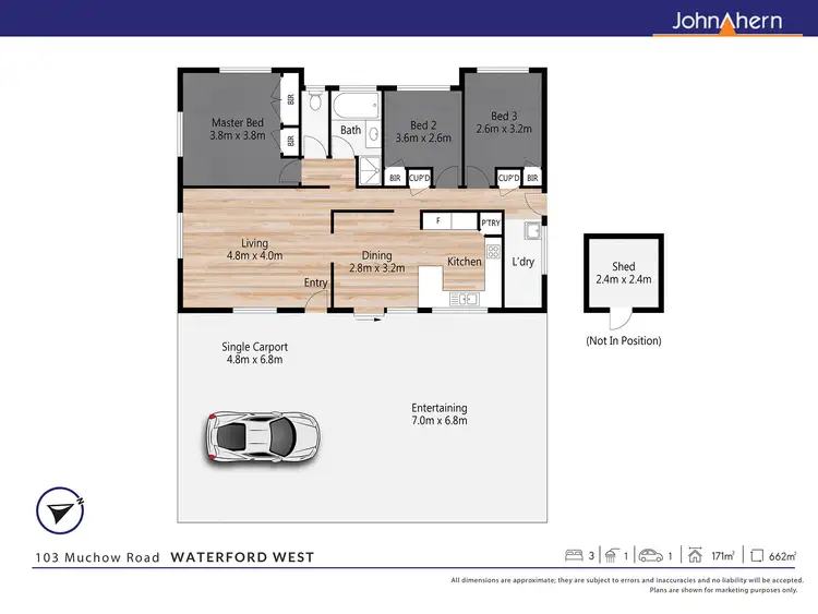 Floorplan of Homely house listing, 103 Muchow Rd, Waterford West QLD 4133