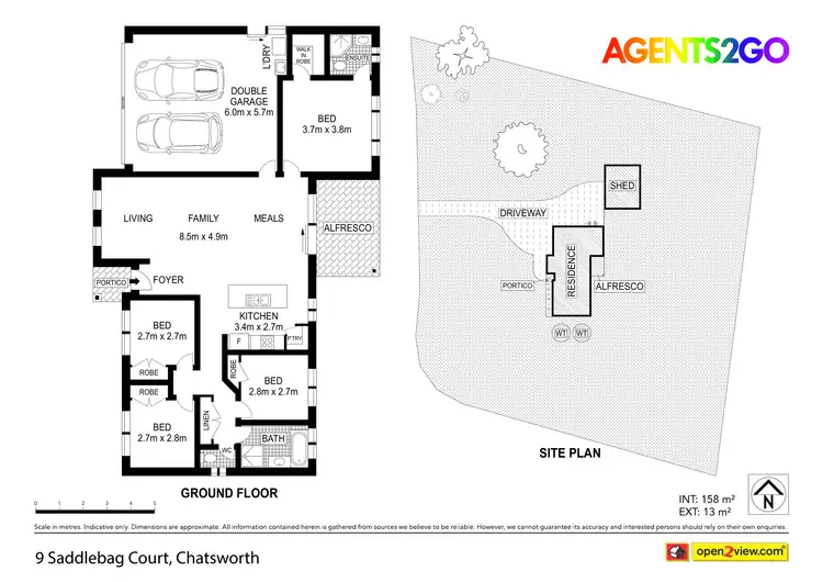 Floorplan of Homely house listing, 9 Saddlebag Ct, Chatsworth QLD 4570