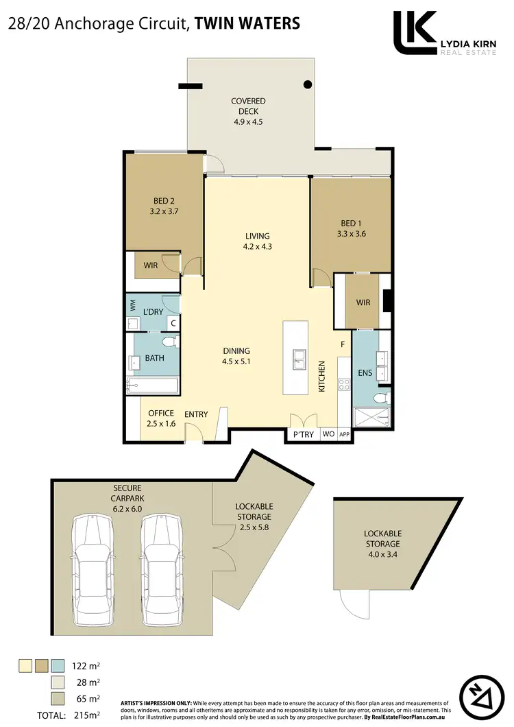 Floorplan of Homely apartment listing, Unit 28/20 Anchorage Cct, Twin Waters QLD 4564