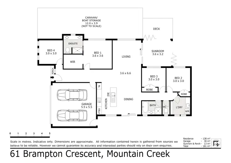 Floorplan of Homely house listing, 61 Brampton Cres, Mountain Creek QLD 4557