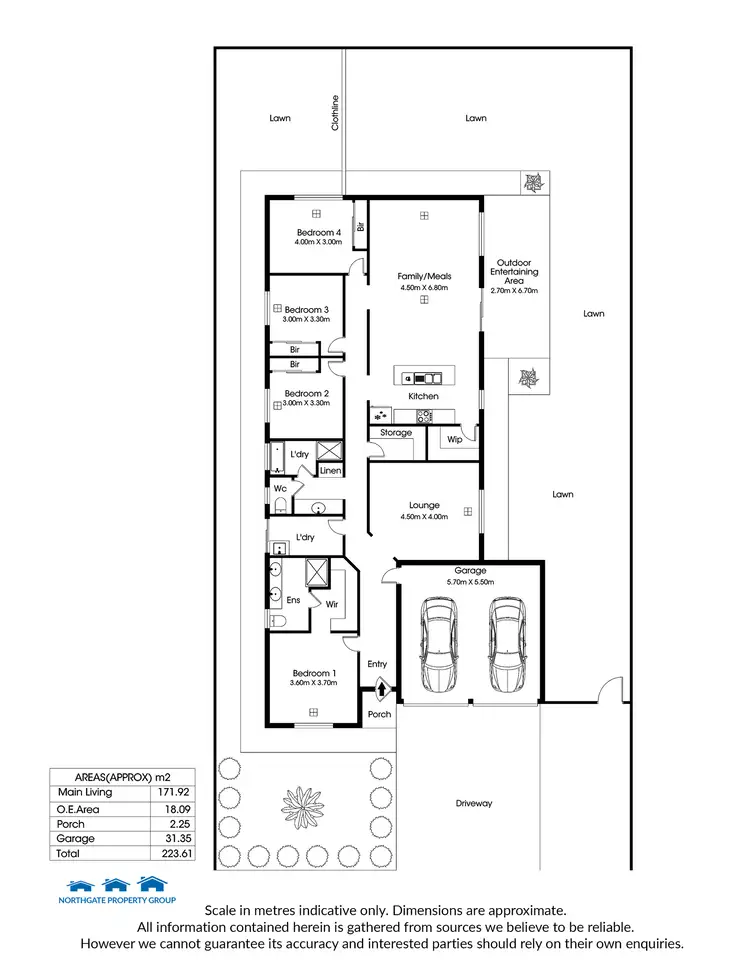 Floorplan of Homely house listing, 15 Oxford Drive, Andrews Farm SA 5114