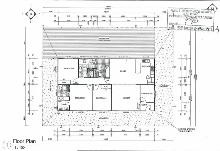 Floorplan of Homely house listing, 17 Carrington Way, Merredin WA 6415