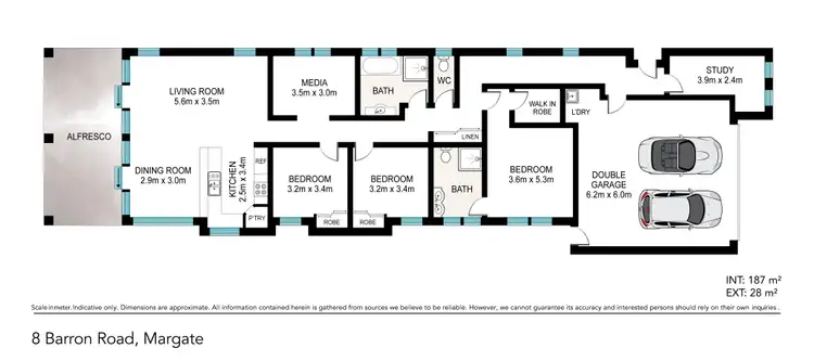 Floorplan of Homely house listing, 8a Barron Rd, Margate QLD 4019