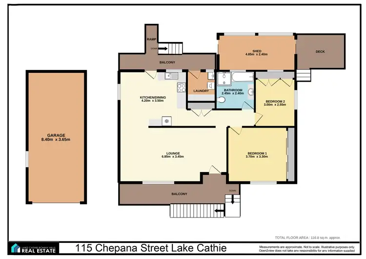 Floorplan of Homely house listing, 115 Chepana St, Lake Cathie NSW 2445