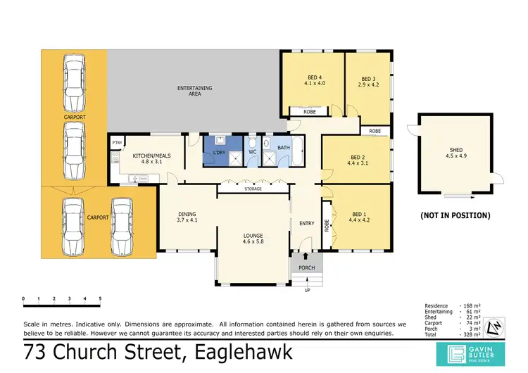 Floorplan of Homely house listing, 73 Church St, Eaglehawk VIC 3556