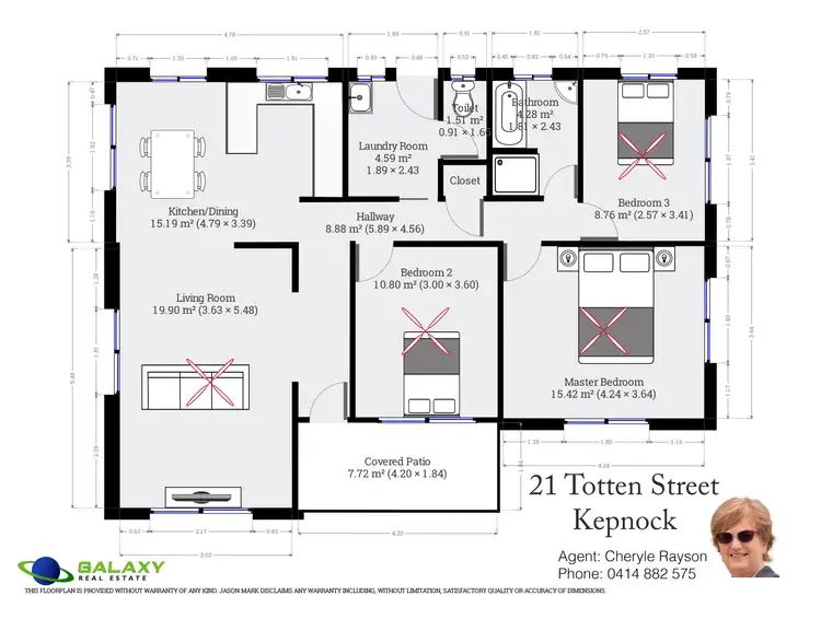Floorplan of Homely house listing, 21 Totten St, Kepnock QLD 4670