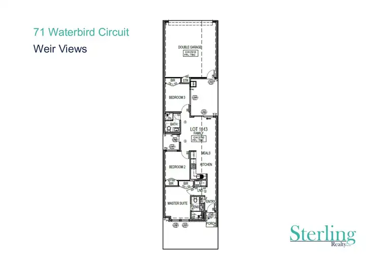 Floorplan of Homely house listing, 71 Waterbird Circuit, Weir Views VIC 3338