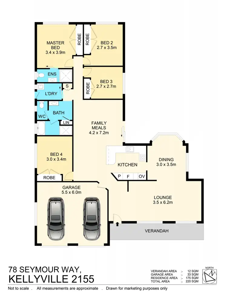 Floorplan of Homely house listing, 78 Seymour Way, Kellyville NSW 2155