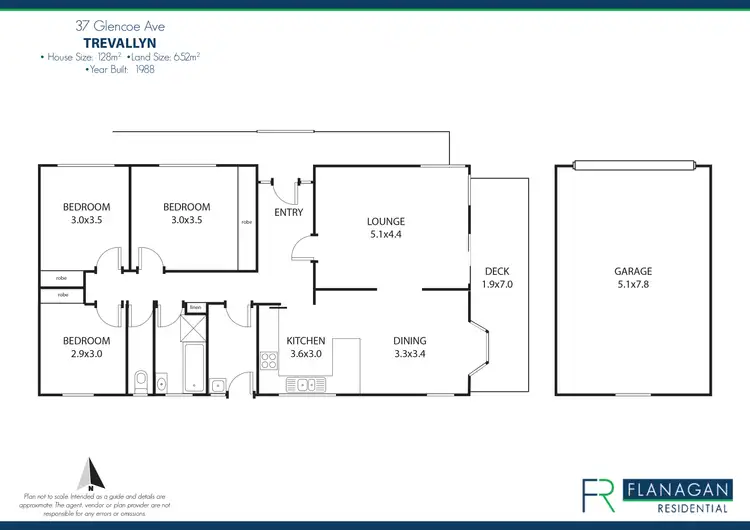 Floorplan of Homely house listing, 37 Glencoe Ave, Trevallyn TAS 7250