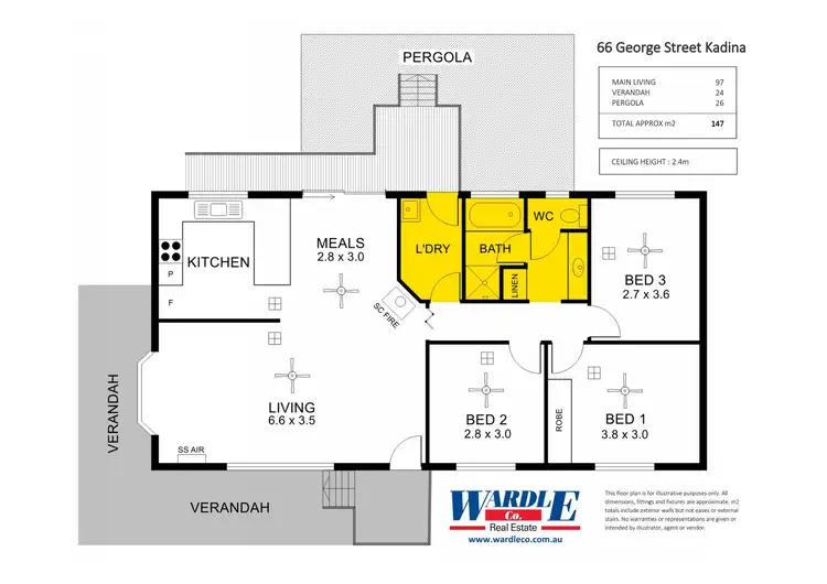 Floorplan of Homely house listing, 66 George St, Kadina SA 5554