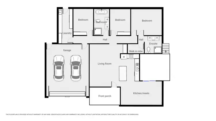 Floorplan of Homely house listing, 3 Hill St, Stawell VIC 3380