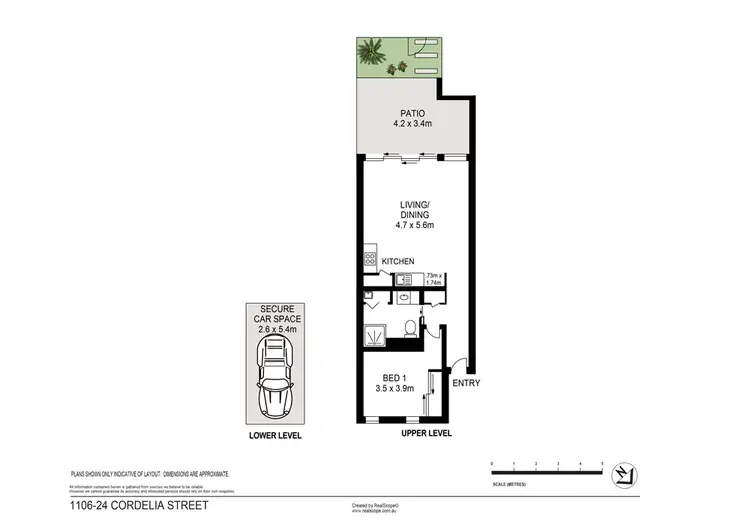 Floorplan of Homely apartment listing, 1106/24 Cordelia St, South Brisbane QLD 4101