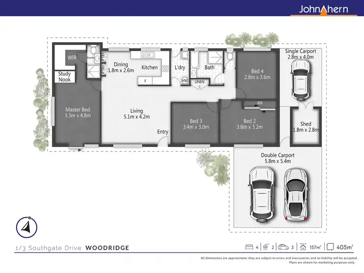 Floorplan of Homely villa listing, Unit 1/3 Southgate Dr, Woodridge QLD 4114