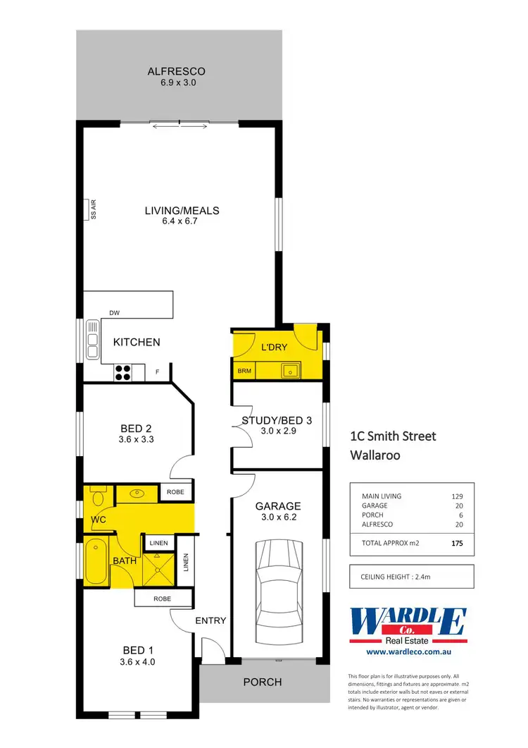 Floorplan of Homely house listing, 1C Smith St, Wallaroo SA 5556
