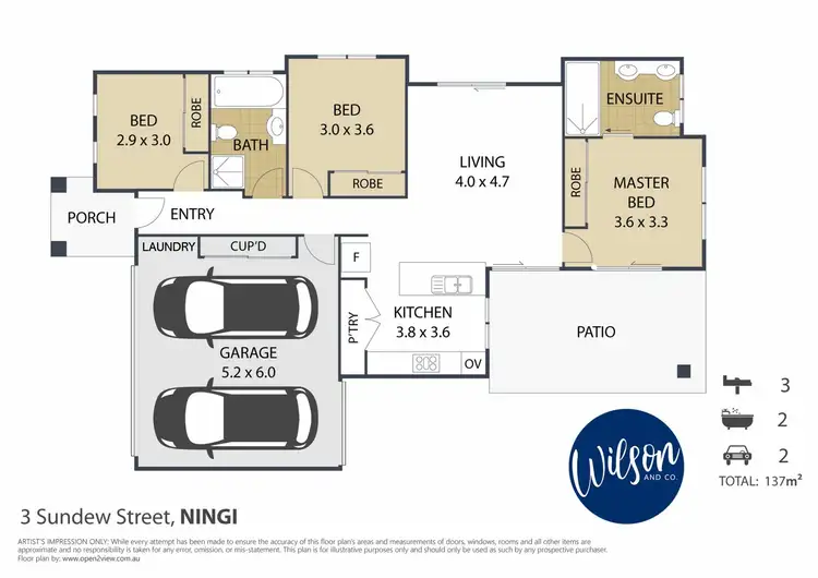 Floorplan of Homely house listing, 3 Sundew St, Ningi QLD 4511