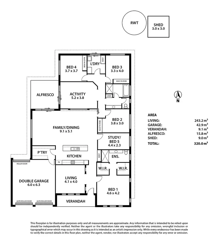 Floorplan of Homely house listing, 6 Conifer Ct, Littlehampton SA 5250