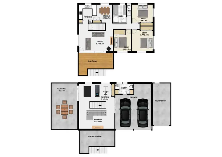 Floorplan of Homely house listing, 14 Lance Dr, Flinders View QLD 4305