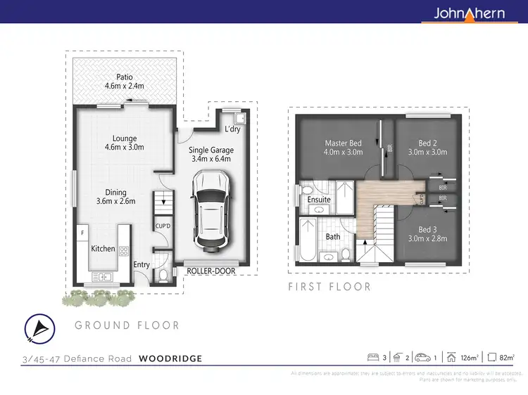 Floorplan of Homely townhouse listing, 3/45-47 Defiance Rd, Woodridge QLD 4114