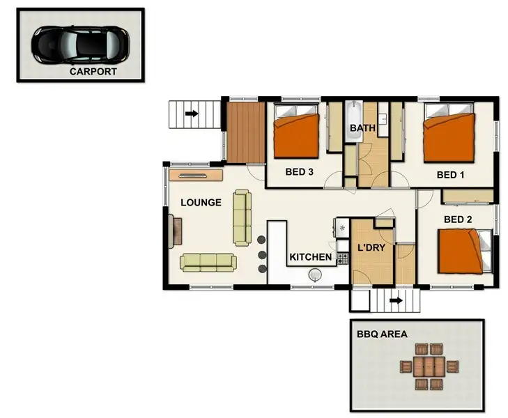 Floorplan of Homely house listing, 8 Monterey St, Wacol QLD 4076
